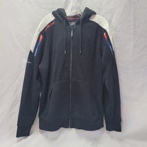 BMW MOTORRAD MENS FLEECE HOODED ZIPPER JACKET